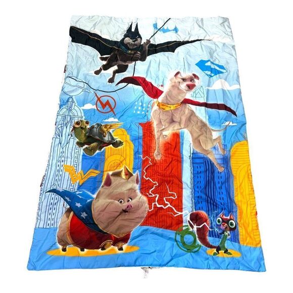 DC League Of SuperPets Kids Bedding Set Toddler Crib Quilt Pillowcase Flat Sheet - Picture 6 of 16